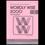 Wordly Wise 3000 Grade 3 Single Test