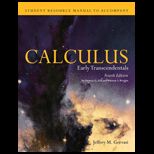Calculus Early Transcendentals   Student Resource