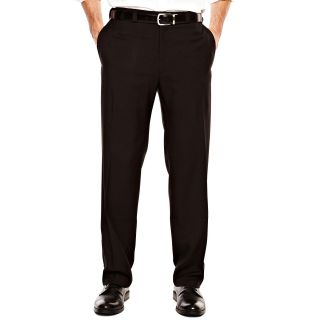 Haggar Eclo Smart Fiber Flat Front Dress Pants, Black, Mens