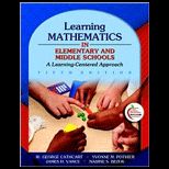 Learning Mathematics in Elementary and Middle Schools  A Learner   Centered Approach   With Access