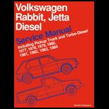 Volkswagen Rabbit, Jetta Diesel Service Manual  1977 84 Diesel Models, Including Pickup Truck and Turbo Diesel