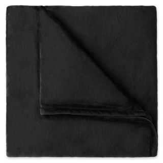 JCP Home Collection  Home Velvet Plush Solid Blanket, Black