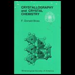 Crystallography and Crystal Chemistry