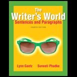 Writers World  Sentences and Paragraphs