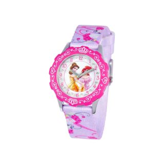 Disney Glitz Princesses Tween Purple Strap Watch, Girls