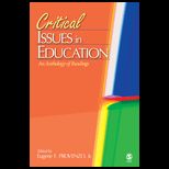 Critical Issues in Education  Anthology of Readings