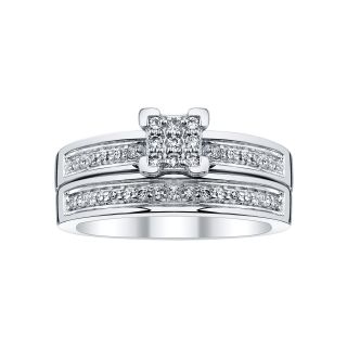 1/4 CT. T.W. Diamond Wedding Set, White, Womens