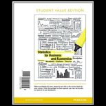 Statistics for Business and Economics   Student Value Edition