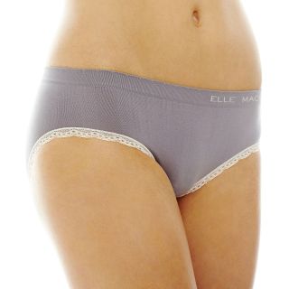 THE BODY Elle Macpherson Intimates Seamless Bikini Panties, Heathr Mist Slvr P