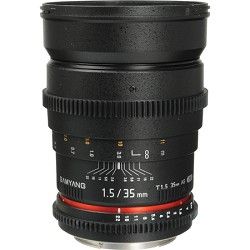 Samyang 35mm T1.5 Cine Wide Angle Lens for Canon VDSLR