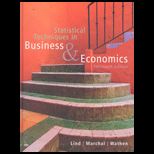Statistical Tech. in Business and Economics   With CD Pkg