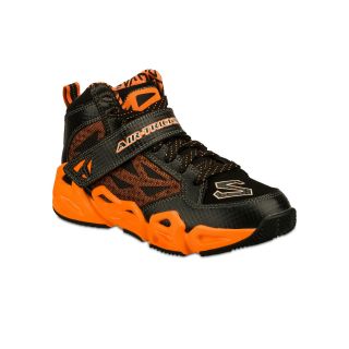 Skechers Hoopz Boys Basketball Shoes, Orange/Black, Boys