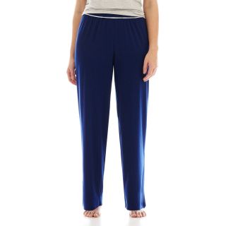 LIZ CLAIBORNE Knit Sleep Pants   Plus, Blue, Womens