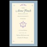 Anne Finch Wellesley Manuscript Poems