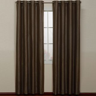 Aruba Grommet Top Curtain Panel, Coffee