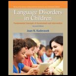 Language Disorders in Children Fundamental Concepts of Assessment and Intervention