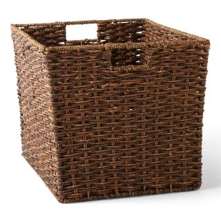 MICHAEL GRAVES Design Natural Woven Storage Basket, Brown