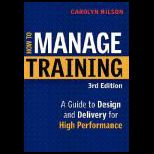 How to Manage Training