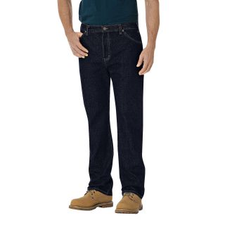 Dickies Regular Straight Fit 6 Pocket Jean, Rinsed Indigo, Mens