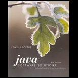 Java Software Solutions  Foundations of Program Design   With CD