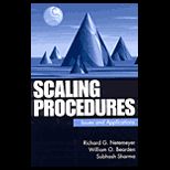 Scaling Procedures for Self Report Measures in the Social Sciences  Issues and Applications