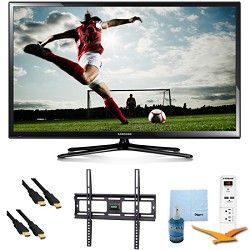 Samsung 64 Inch Full HD 1080p Plasma HDTV 600Hz Plus Mount & Hook Up Bundle   PN