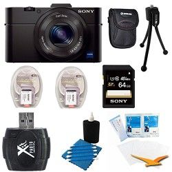 Sony Cybershot DSC RX100M II Cyber shot 20.2MP Digital Camera Kit   Black