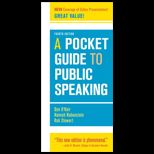 Pocket Guide to Public Speaking  Text Only