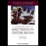 Companion to Early Twentieth Century Britain