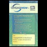 Biology  Concepts and Applications   Cengagenow on Blackboard