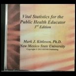 Vital Statistics for Public Health Education   Cd (Software)