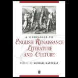 Companion to English Renaissance Literature and Culture