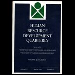 Human Resource Development Quarterly, No. 4