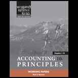 Accounting Principles   Working Papers Chapters 1 18