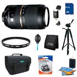 Tamron AF 70 300mm f/4.0 5.6 SP Di VC USD XLD Lens Pro Kit for Canon EOS