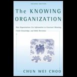 Knowing Organization  How Organizations Use Information to Construct Meaning, Create Knowledge, and Make Decisions