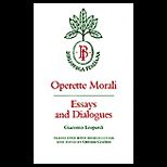 Operette Morali  Essays and Dialogue