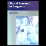 CLINICAL RESEARCH FOR SURGEONS
