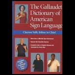 Gallaudet Dictionary of American Sign Language  With DVD