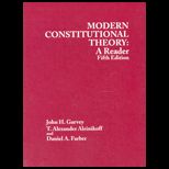 Modern Constitutional Theory  A Reader