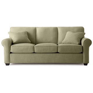 Possibilities Roll Arm 86 Queen Sleeper Sofa, Taupe