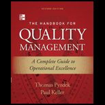 Handbook for Quality Management A Complete Guide to Operational Excellence