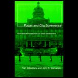 Power and City Governance  Comparative Perspectives on Urban Development