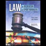 Law for Recreation and Sport Managers   With CD