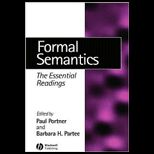 Formal Semantics  Essential Readings