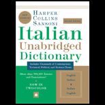 HarperCollins Sansoni Italian Unabridged Dictionary, Second Edition