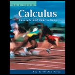 Calculus  Concepts and Application   Solutions Manual