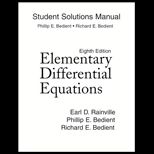 Elementary Differential Equations (Student Solution Manual)