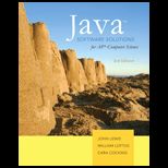 Java Software Solutions for AP Computer Science