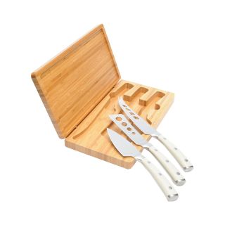 La Cote 3 Piece Cheese Knife Set in Bamboo Box
